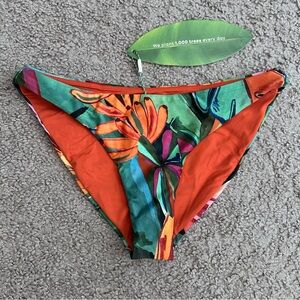 Farm Rio Banana Foliage Bikini Bottom Womens M